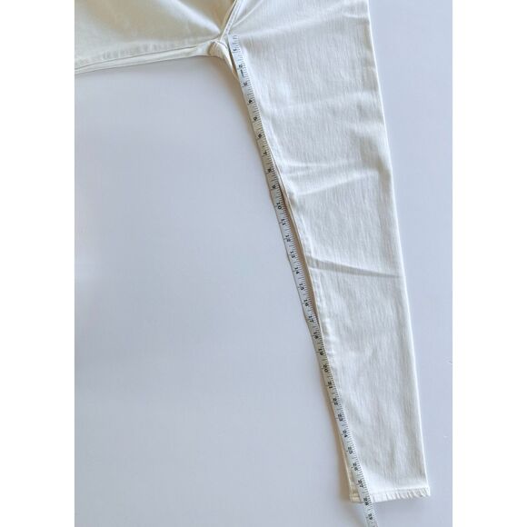 NWT AG Jeans Farrah Ankle Seamless Mid Rise Skinny Ankle Jeans in Ivory Dust 25 - Picture 16 of 16